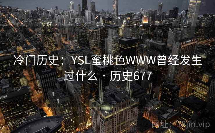 冷门历史：YSL蜜桃色WWW曾经发生过什么 · 历史677  第2张