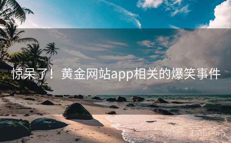 惊呆了!黄金网站app相关的爆笑事件 第2张 惊呆了!黄金网站app相关的爆笑事件 第2张