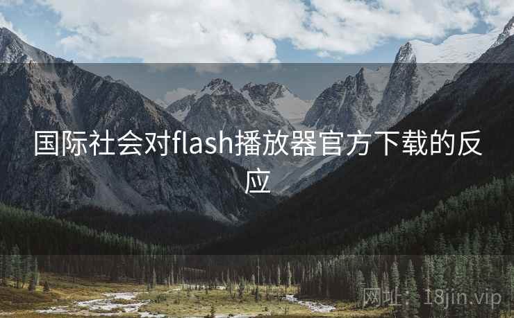 国际社会对flash播放器官方下载的反应 第1张 国际社会对flash播放器官方下载的反应 第1张